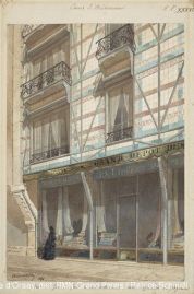 Immeuble de rapport, planche des Entretiens sur l'architecture, par Viollet-le-Duc - Crédit : Musée d'Orsay