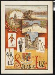 Affiche illustrée des Fêtes de Saint-Jean-de-Luz en 1892
