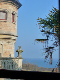 Tourelle de l'observatoire d'Abbadia, vue vers le Nord - Crédit : Photoclub d'Hendaye/Dany