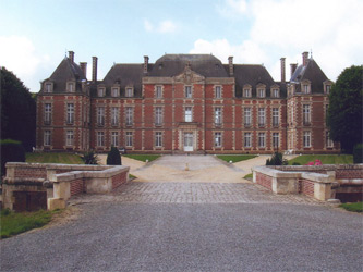 Château de Tilloloy (Somme), restauré par Duthoit puis détruit durant la Première guerre mondiale - Crédit : 1001salles