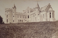 Le chantier du château d'Abbadia en 1869 - Crédit : Abbadia-Académie des sciences