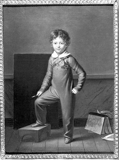 Portrait d'Eugène Viollet-le-Duc, enfant, par E.J. Delécluze - Crédit : Ministère de la Culture - Médiathèque de l'architecture et du patrimoine - RMN